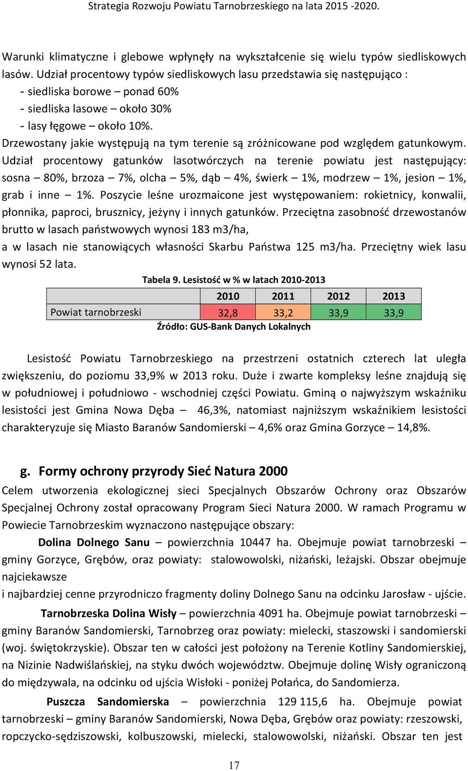 Drzewostany jakie występują na tym terenie są zróżnicowane pod względem gatunkowym.