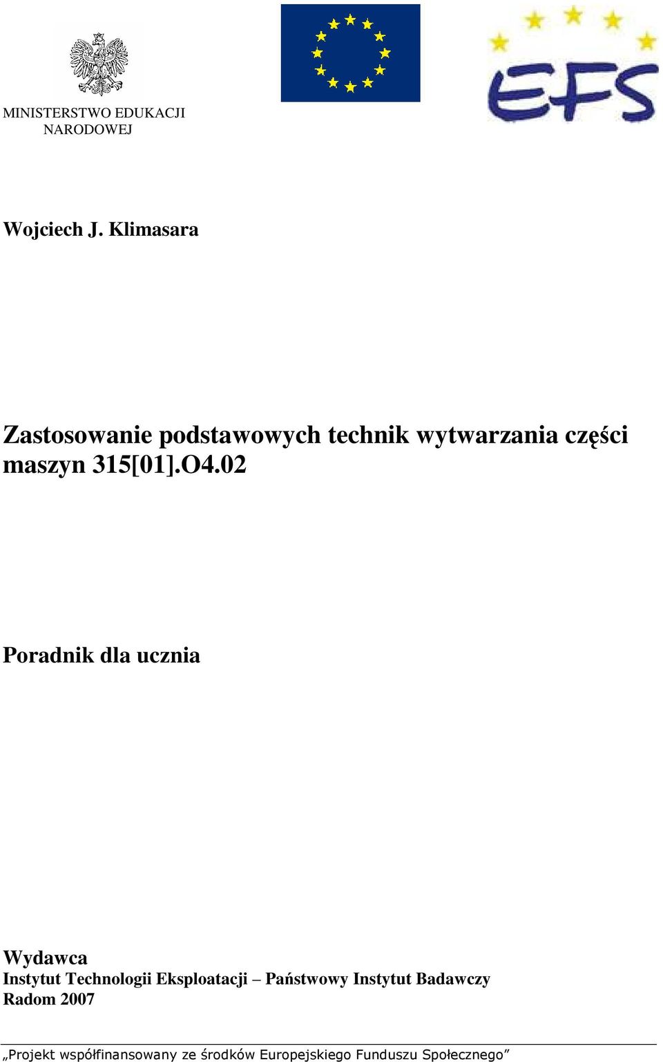 części maszyn 315[01].O4.