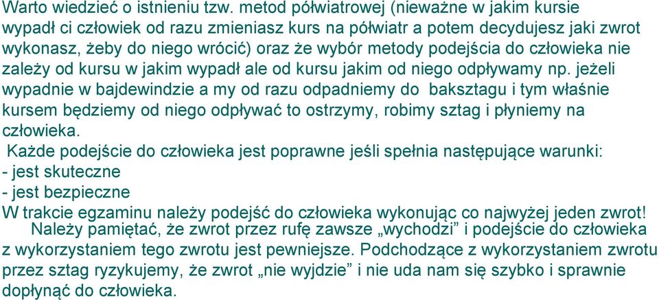 człowieka nie zależy od kursu w jakim wypadł ale od kursu jakim od niego odpływamy np.