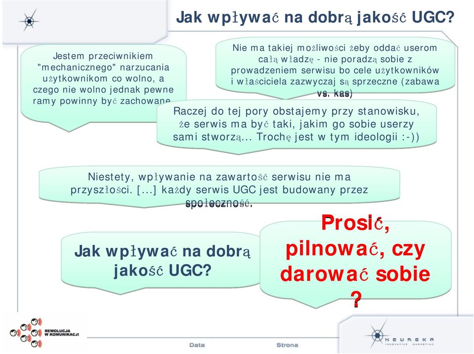 kas) Raczej do tej pory obstajemy przy stanowisku, że serwis ma być taki, jakim go sobie userzy sami stworzą.