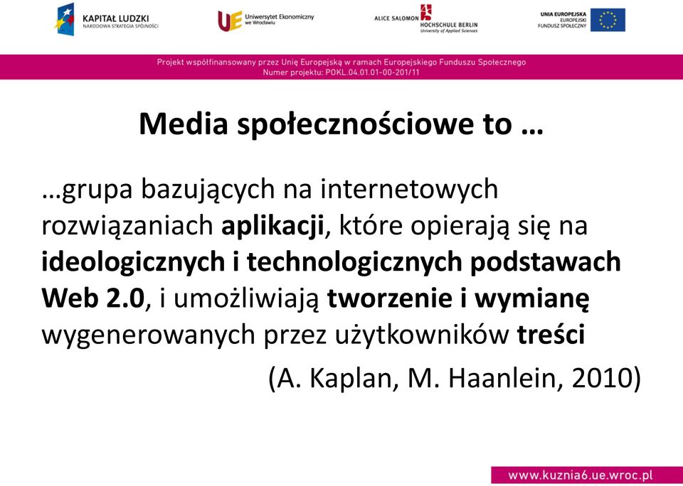 technologicznych podstawach Web 2.