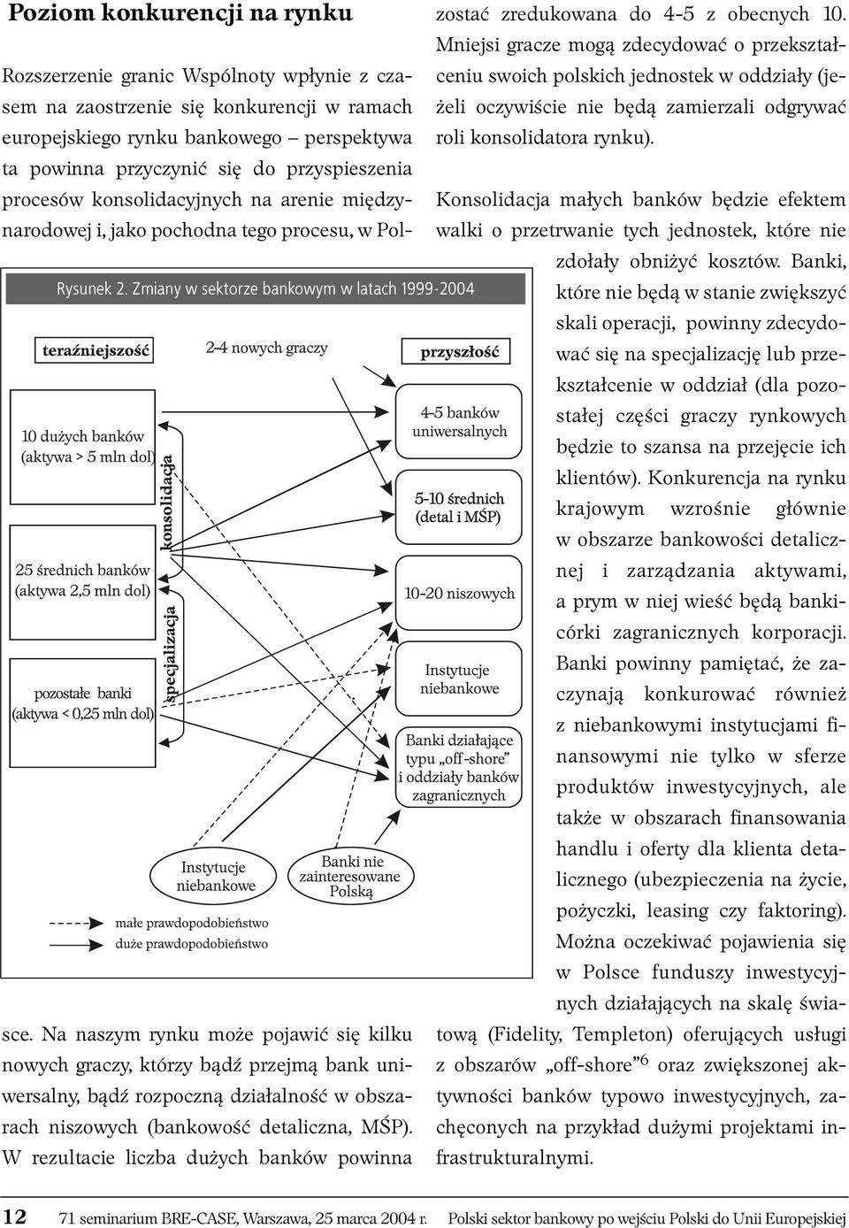 jednostek w oddziały (je- żeli oczywiście nie będą zamierzali odgrywać roli konsolidatora rynku).