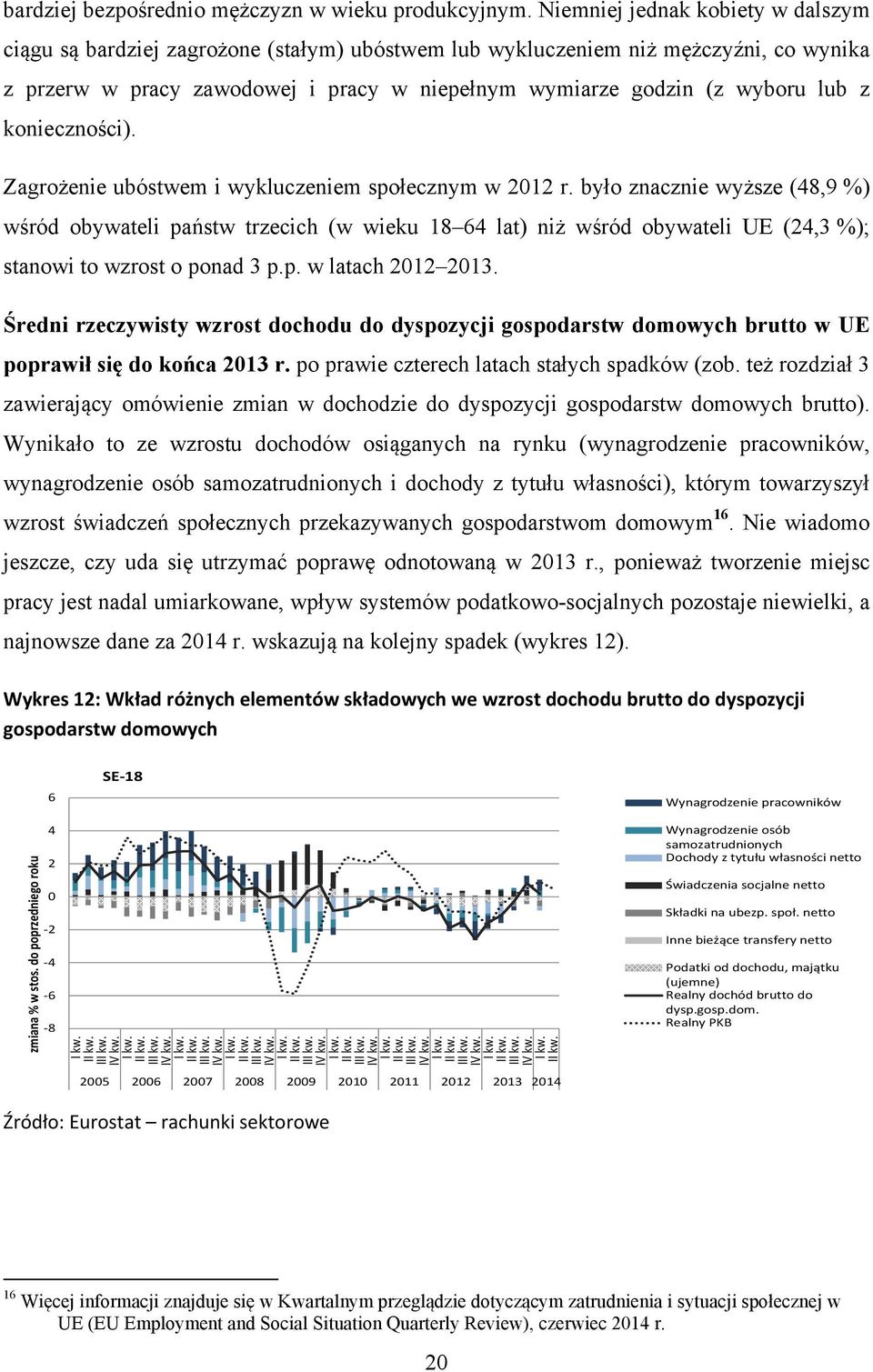 z konieczności). Zagrożenie ubóstwem i wykluczeniem społecznym w 2012 r.