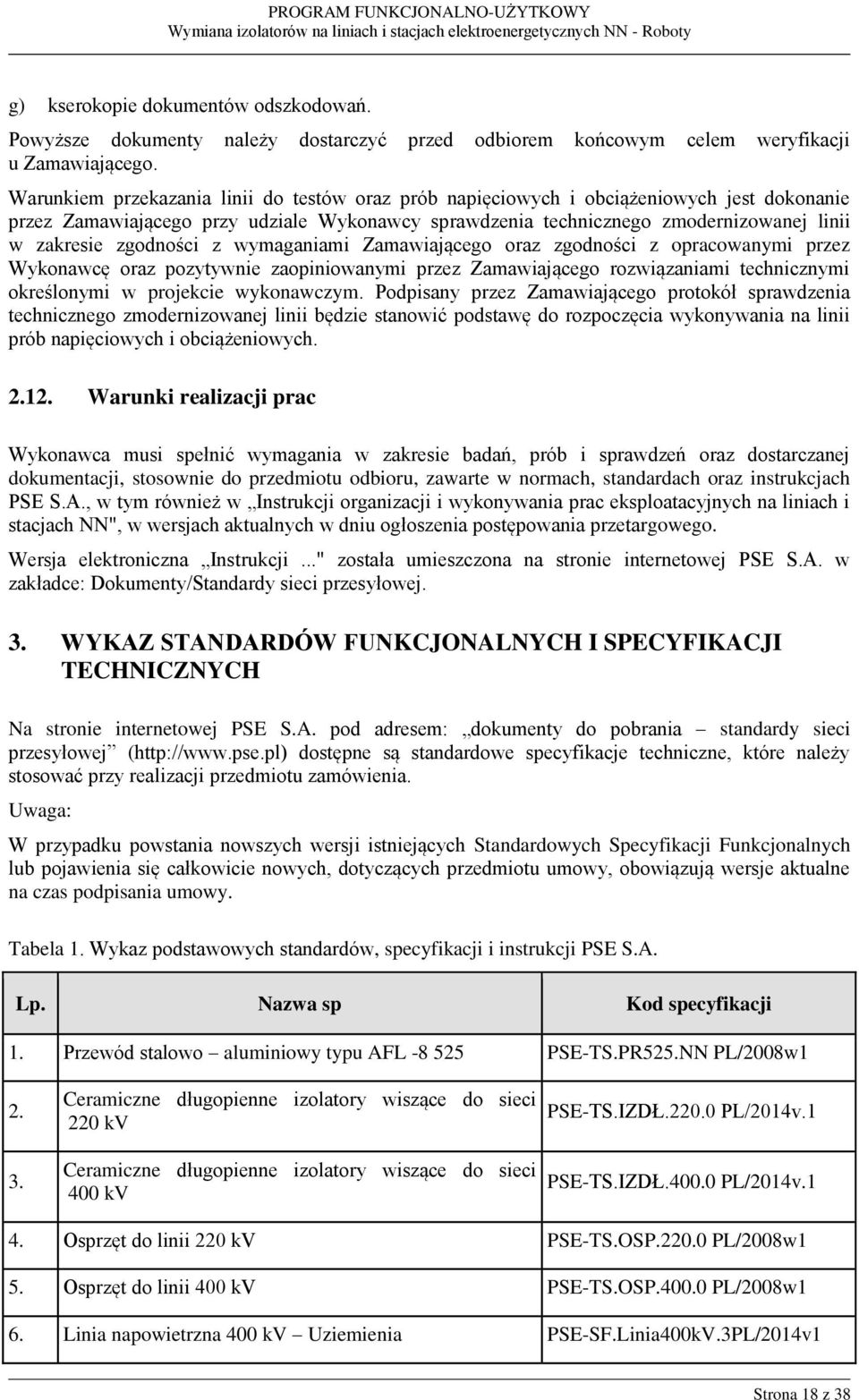 zgodności z wymaganiami Zamawiającego oraz zgodności z opracowanymi przez Wykonawcę oraz pozytywnie zaopiniowanymi przez Zamawiającego rozwiązaniami technicznymi określonymi w projekcie wykonawczym.