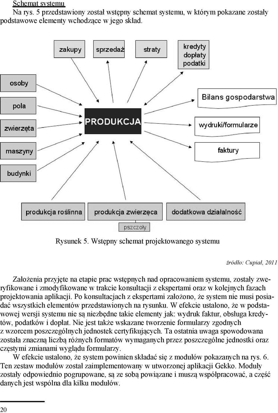 ekspertami oraz w kolejnych fazach projektowania aplikacji. Po konsultacjach z ekspertami założono, że system nie musi posiadać wszystkich elementów przedstawionych na rysunku.