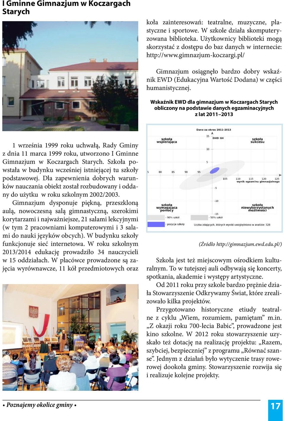 pl/ Gimnazjum osiągnęło bardzo dobry wskaźnik EWD (Edukacyjna Wartość Dodana) w części humanistycznej.
