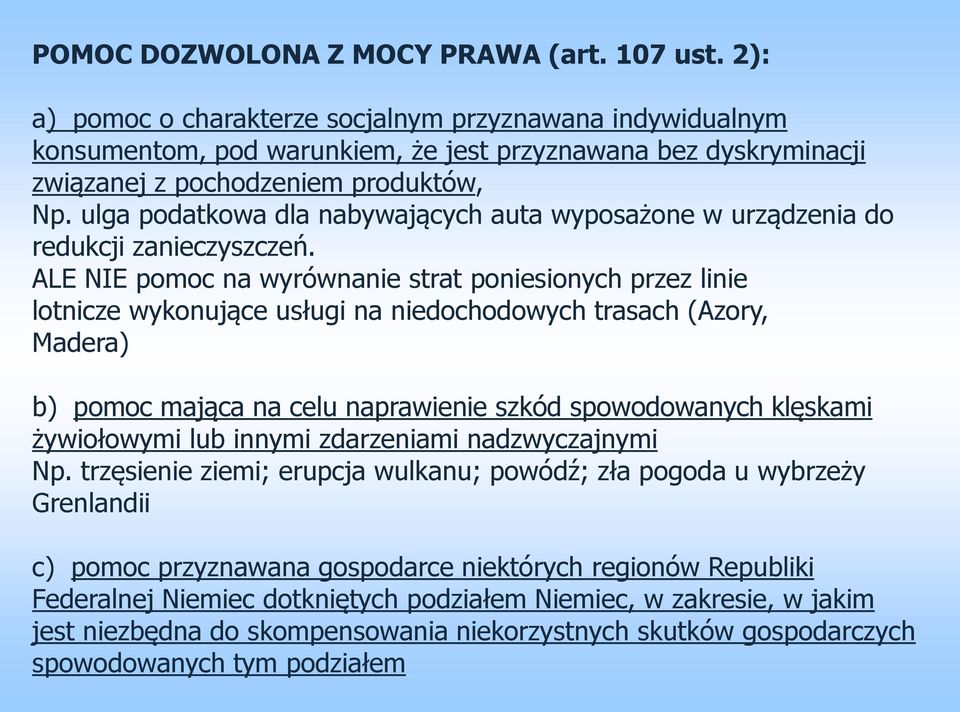 ulga podatkowa dla nabywających auta wyposażone w urządzenia do redukcji zanieczyszczeń.