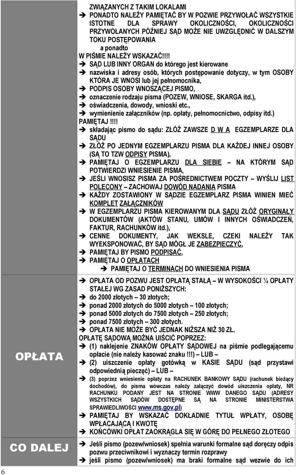 !!! SĄD LUB INNY ORGAN do którego jest kierowane nazwiska i adresy osób, których postępowanie dotyczy, w tym OSOBY KTÓRA JE WNOSI lub jej pełnomocnika, PODPIS OSOBY WNOSZĄCEJ PISMO, oznaczenie