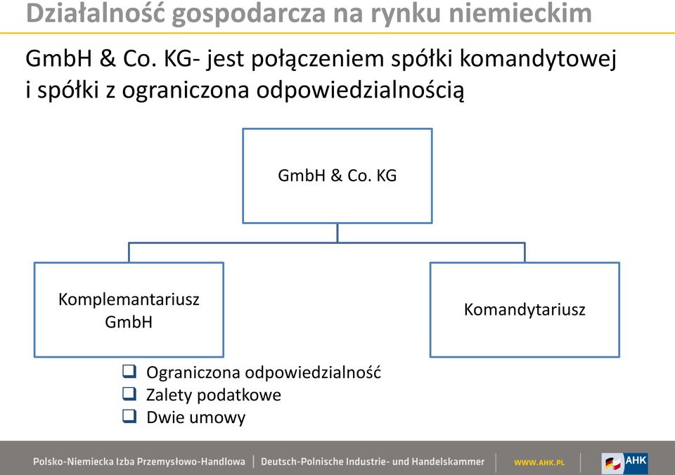 z ograniczona odpowiedzialnością  KG