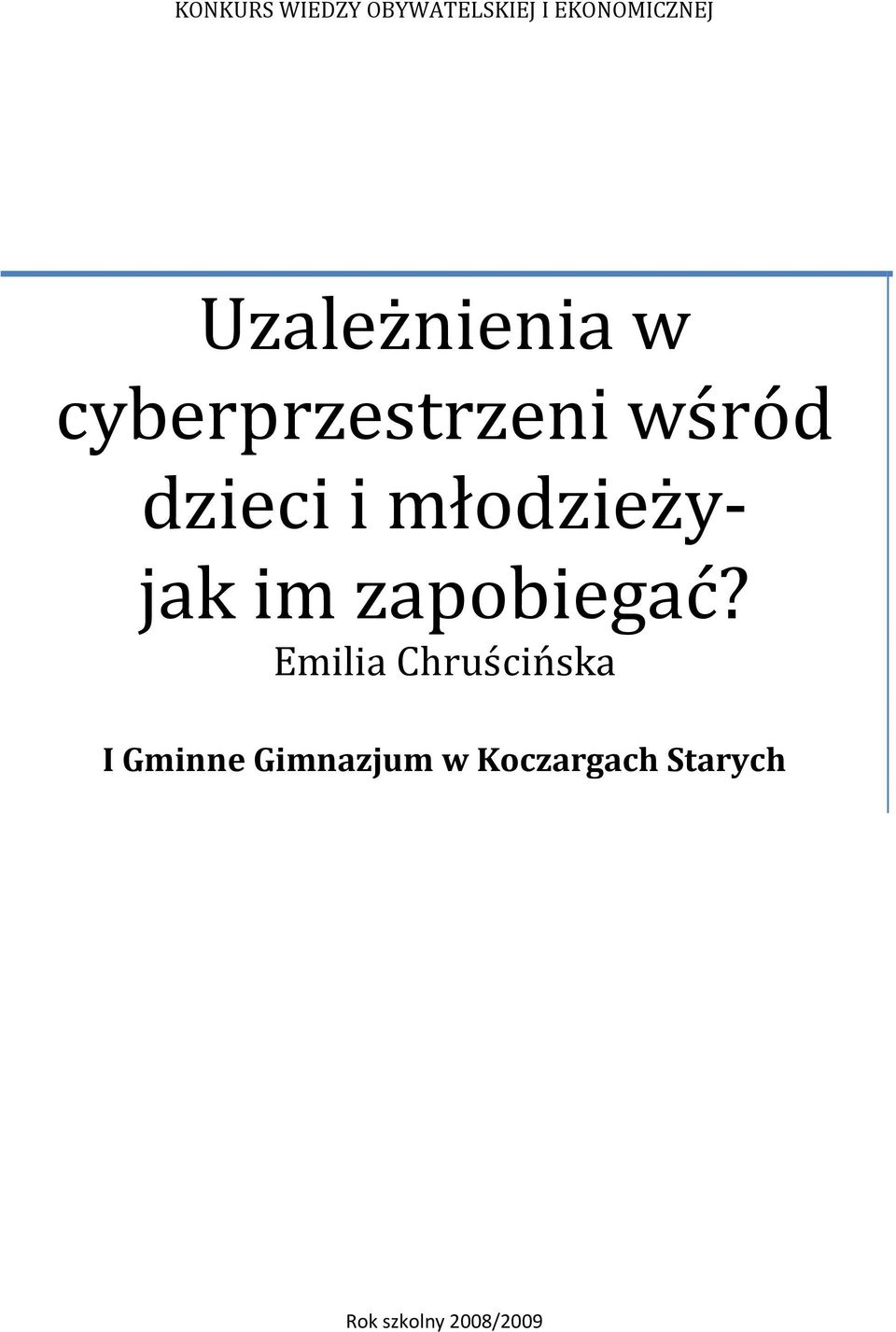 młodzieży- jak im zapobiegać?