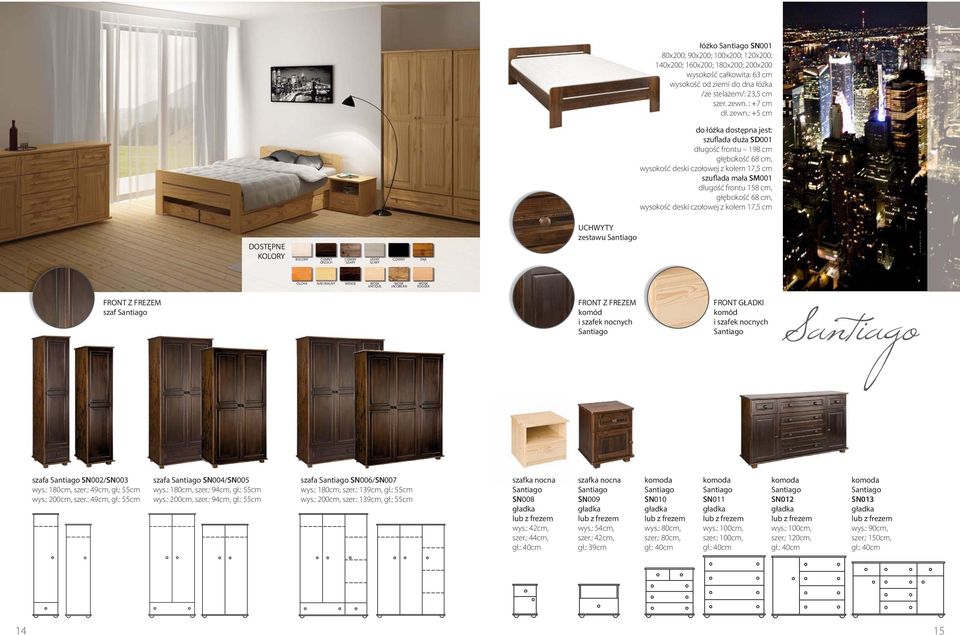 : +5 cm do łóżka dostępna jest: szuflada duża SD001 długość frontu 198 cm głębokość 68 cm, wysokość deski czołowej z kołem 17,5 cm szuflada mała SM001 długość frontu 158 cm, głębokość 68 cm, wysokość
