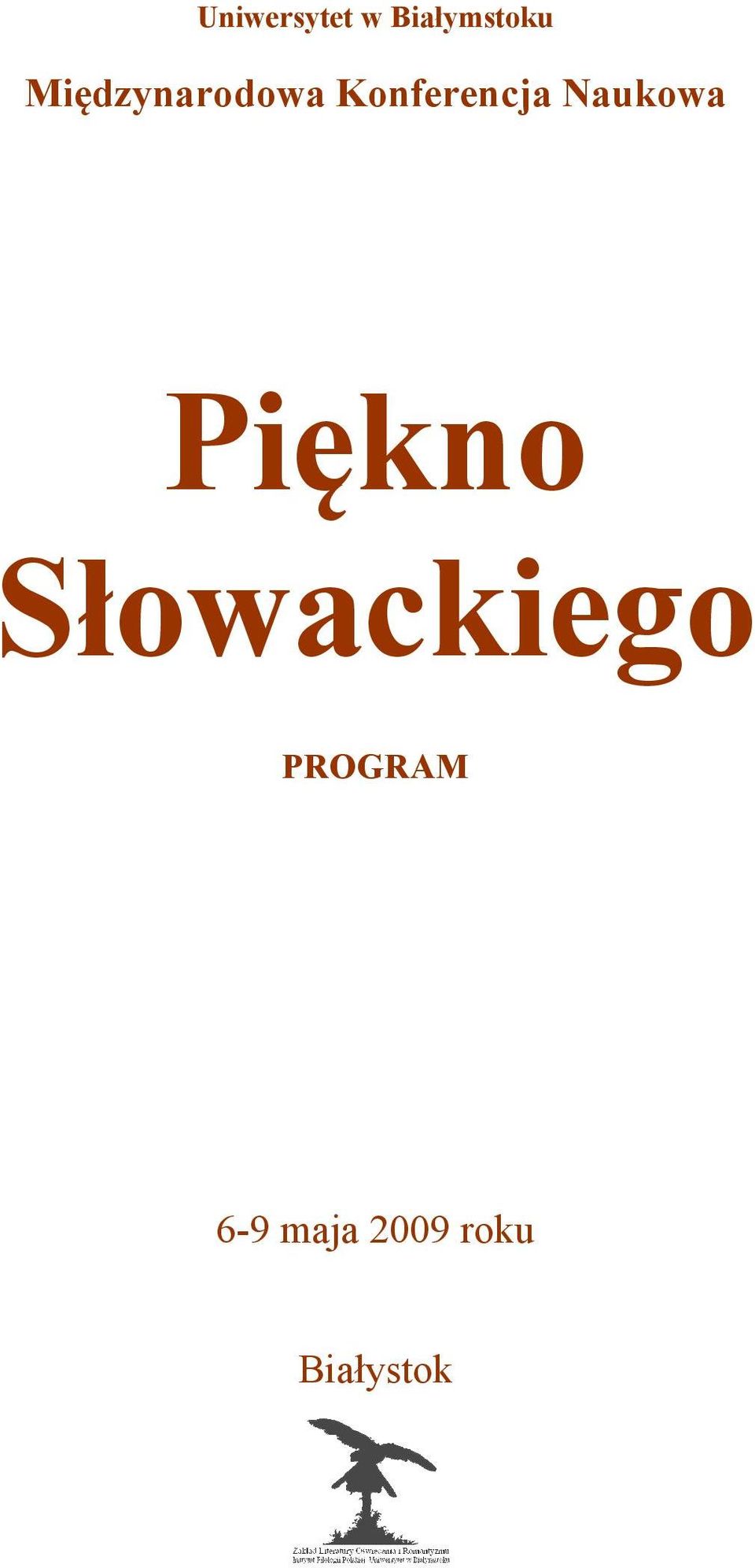 aukowa Piękno Słowackiego