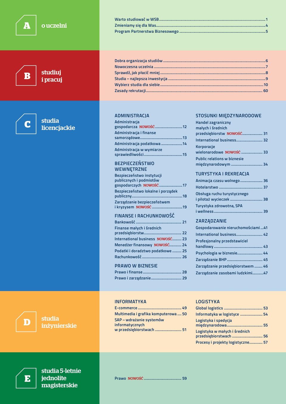 ..13 Administracja podatkowa...14 Administracja w wymiarze sprawiedliwości...15 BEZPIECZEŃSTWO WEWNĘTRZNE Bezpieczeństwo instytucji publicznych i podmiotów gospodarczych NOWOŚĆ.