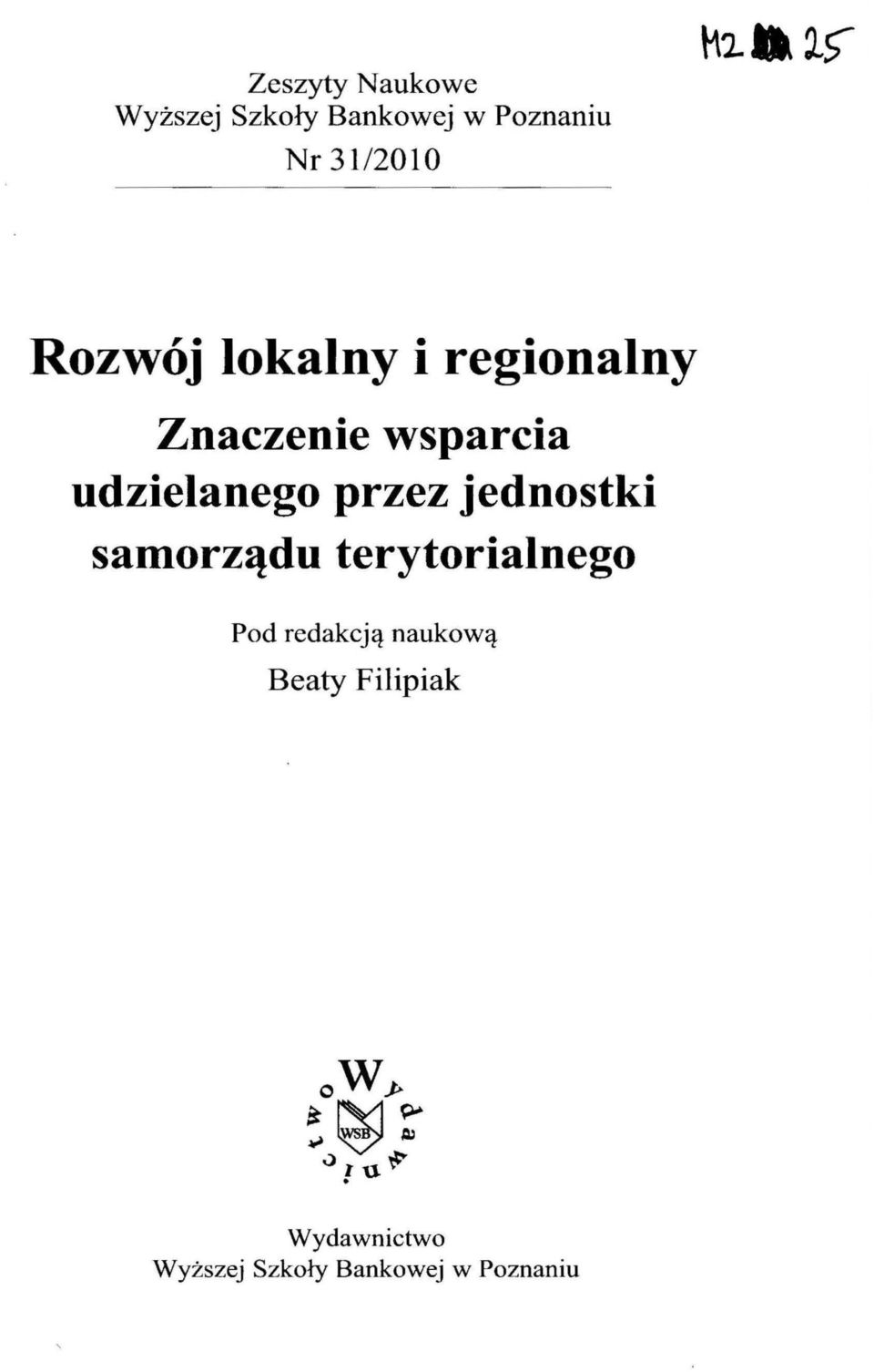 przez jednostki samorządu terytorialnego Pod redakcją