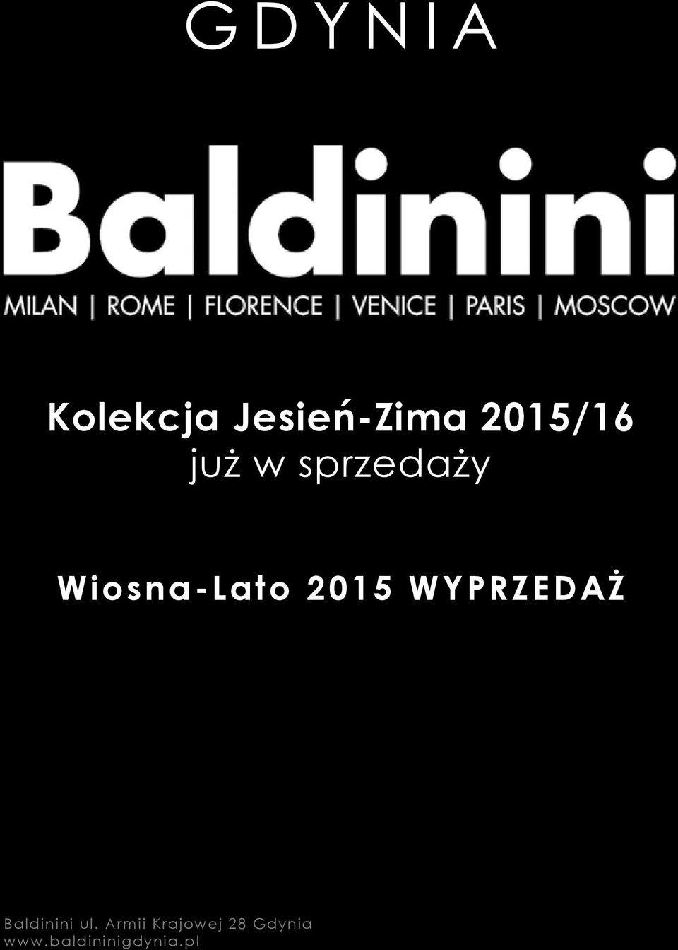 Wiosna-Lato 2015 WYPRZEDAŻ