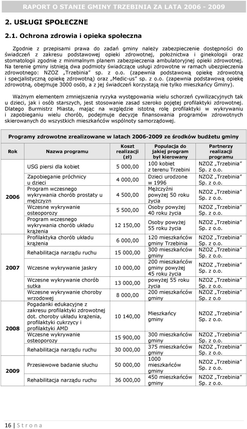 stomatologii zgodnie z minimalnym planem zabezpieczenia ambulatoryjnej opieki zdrowotnej.