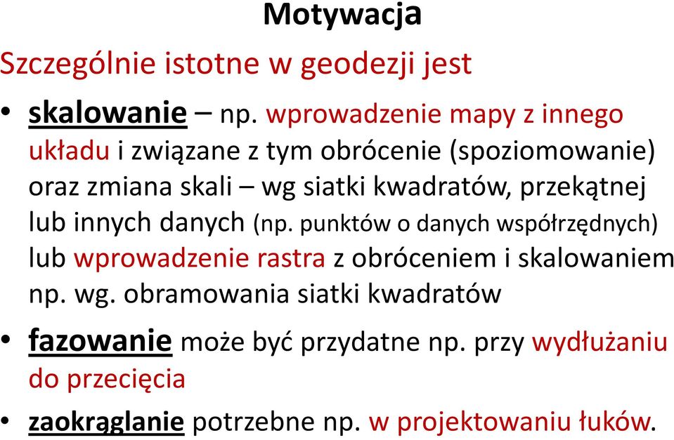 kwadratów, przekątnej lub innych danych (np.