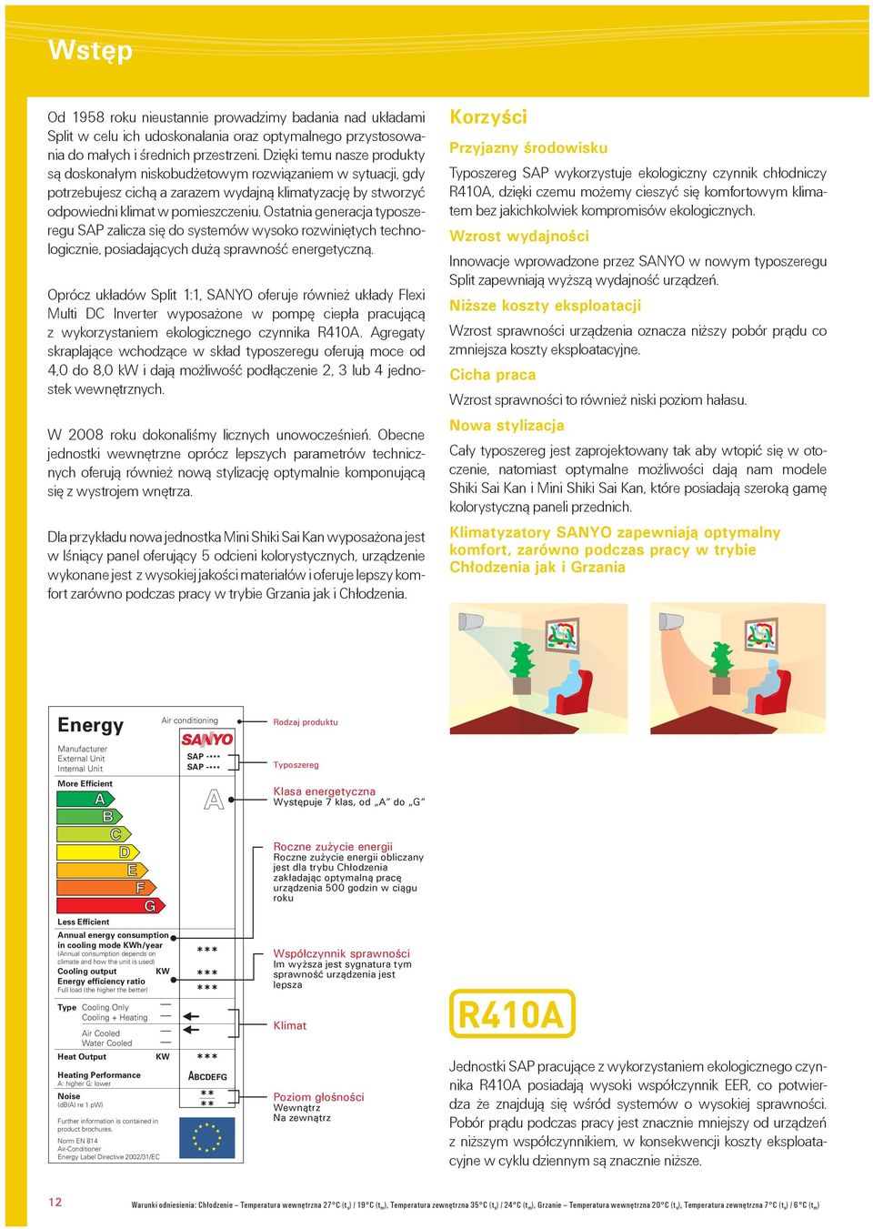 Ostatnia generacja typoszeregu SAP zalicza siê do systemów wysoko rozwiniêtych technologicznie, posiadaj¹cych du ¹ sprawnoœæ energetyczn¹.