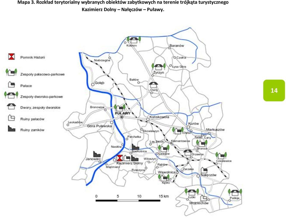 obiektów zabytkowych na terenie