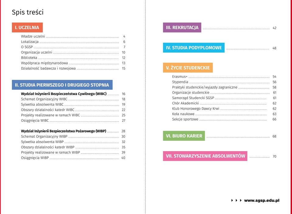 .. 22 Projekty realizowane w ramach WIBC... 25 Osiągnięcia WIBC... 27 III. REKRUTACJA... 42 IV. STUDIA PODYPLOMOWE... 48 V. ŻYCIE STUDENCKIE Erasmus+... 54 Stypendia.