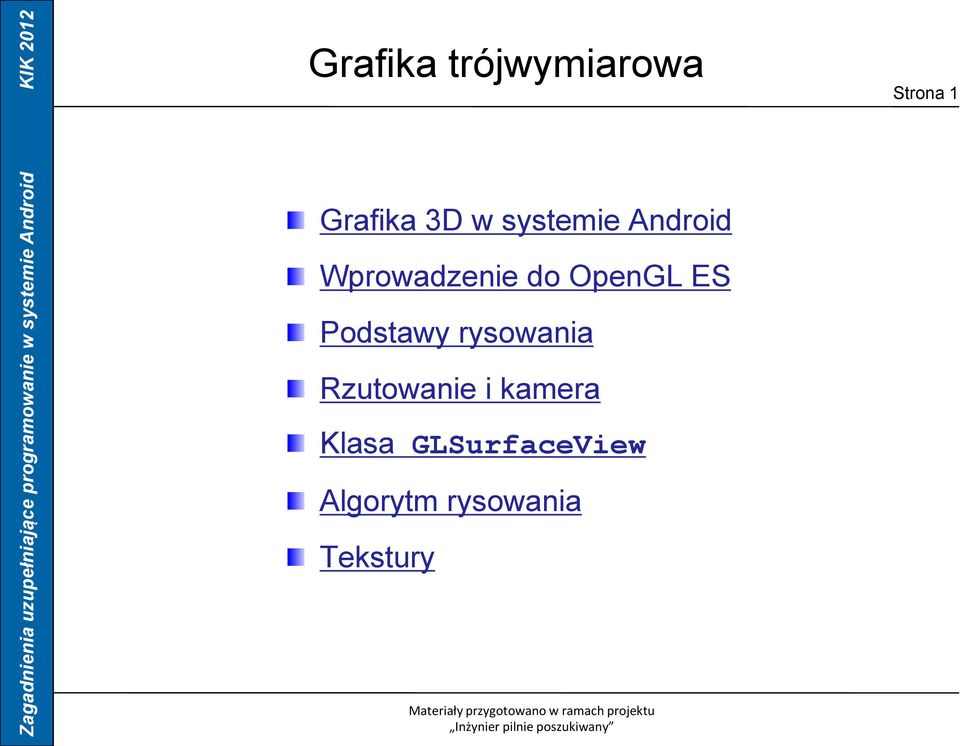 Podstawy rysowania Rzutowanie i