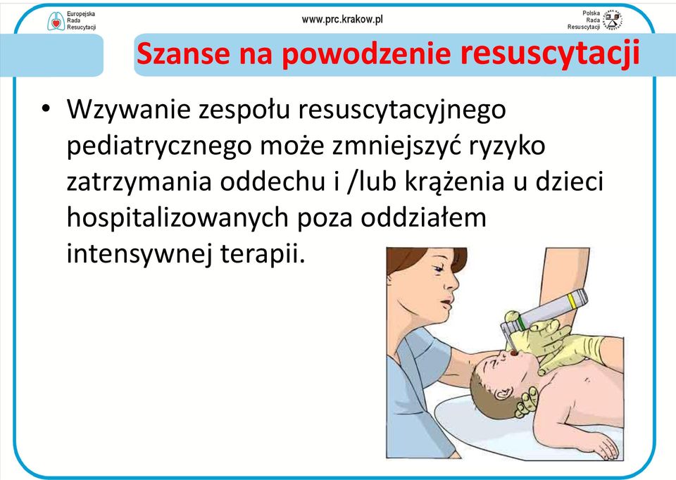 ryzyko zatrzymania oddechu i /lub krążenia u