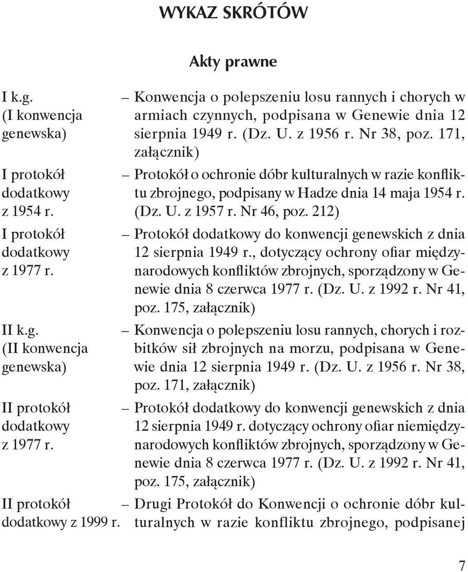 171, załącznik) Protokół o ochronie dóbr kulturalnych w razie konfliktu zbrojnego, podpisany w Hadze dnia 14 maja 1954 r. (Dz. U. z 1957 r. Nr 46, poz.