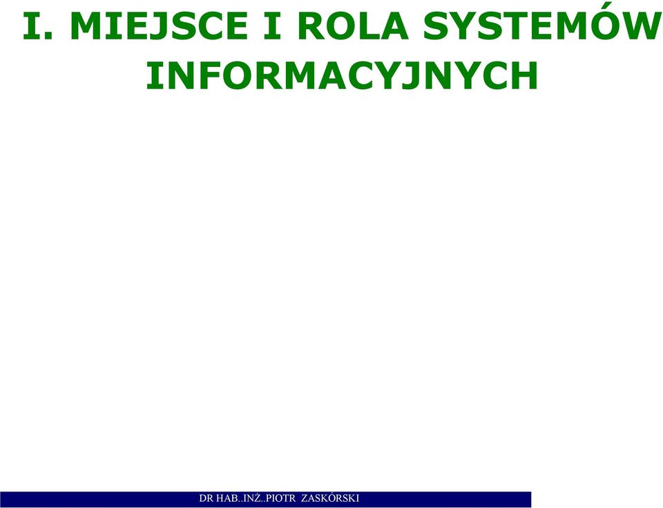 SYSTEMÓW