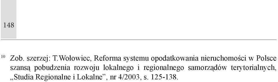 w Polsce szansą pobudzenia rozwoju lokalnego i