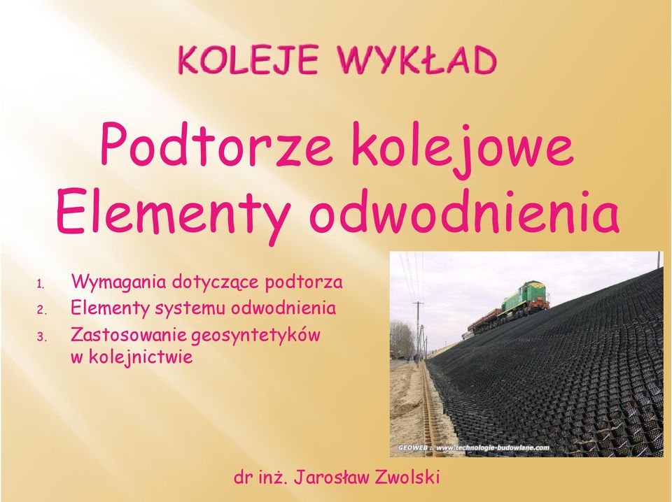 Elementy systemu odwodnienia 3.