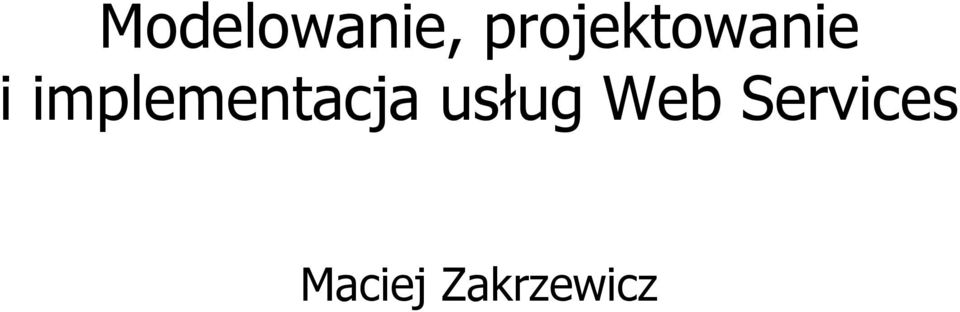 implementacja usług