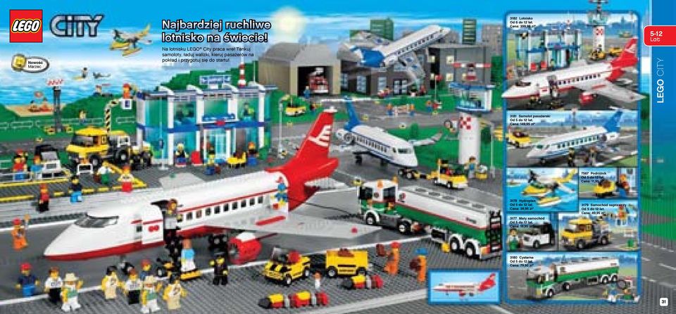 3182 Lotnisko Cena: 399,95 zł* 5-12 LEGO CITY 3181 Samolot pasażerski Cena: 149,95 zł* 7567 Podróżnik