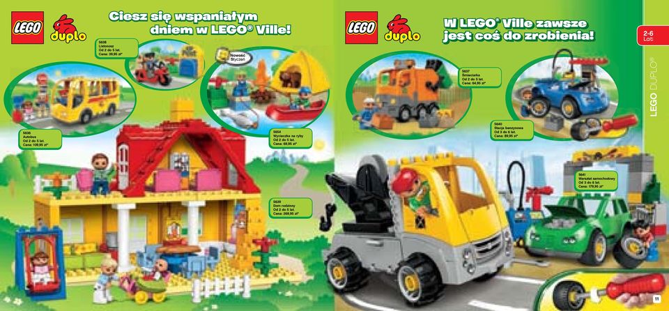 5637 Śmieciarka Cena: 64,95 zł* 2-6 LEGO DUPLO 5636 Autobus Cena: 109,95 zł* 5654 Wycieczka na