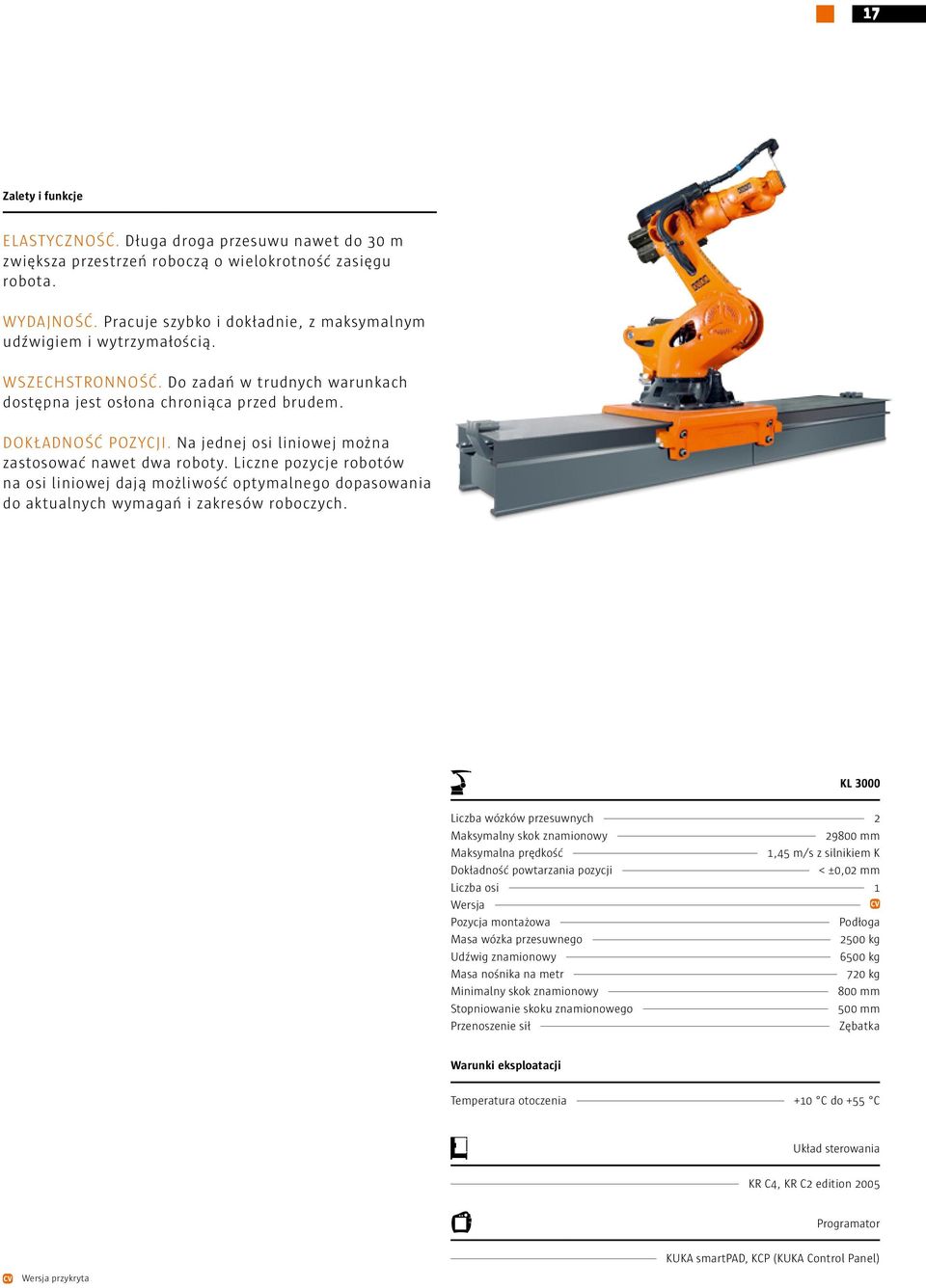 Na jednej osi liniowej można zastosować nawet dwa roboty. Liczne pozycje robotów na osi liniowej dają możliwość optymalnego dopasowania do aktualnych wymagań i zakresów roboczych.