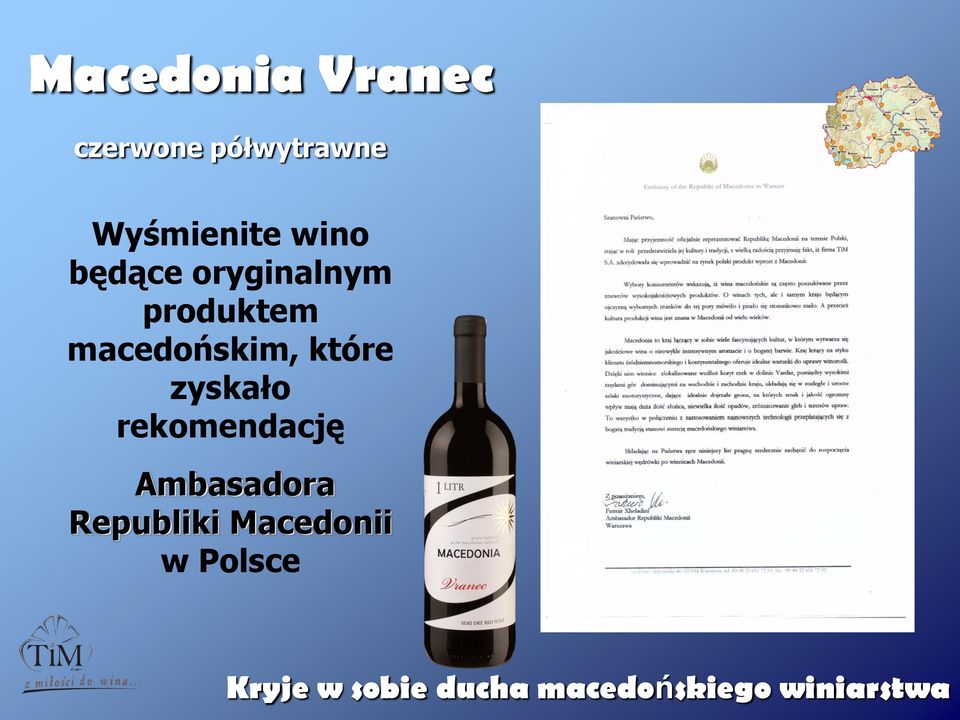 które zyskało rekomendację Ambasadora Republiki