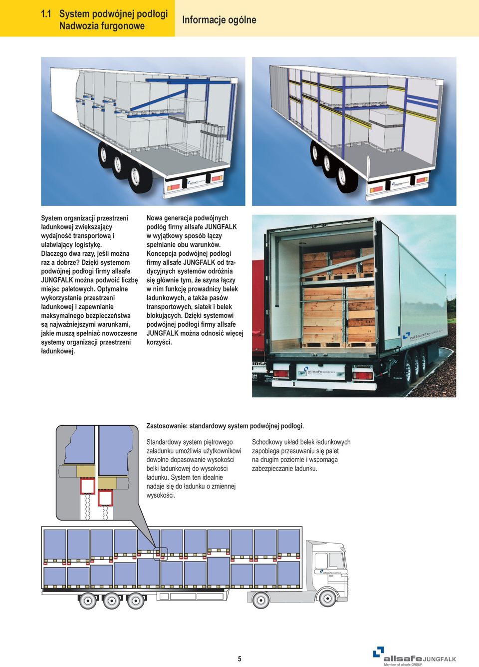 Optymalne wykorzystanie przestrzeni ładunkowej i zapewnianie maksymalnego bezpieczeństwa są najważniejszymi warunkami, jakie muszą spełniać nowoczesne systemy organizacji przestrzeni ładunkowej.