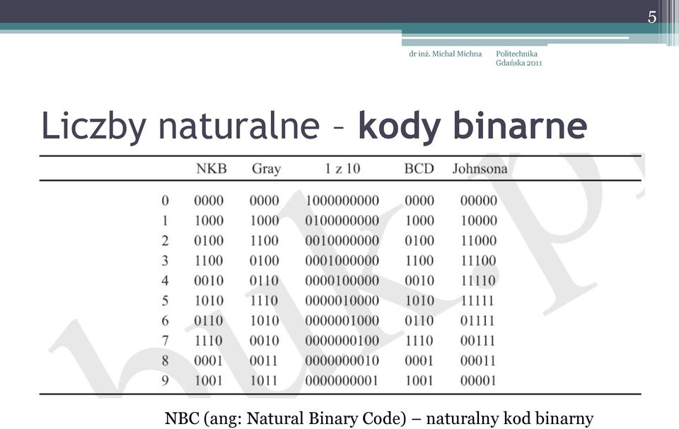 (ang: Natural Binary