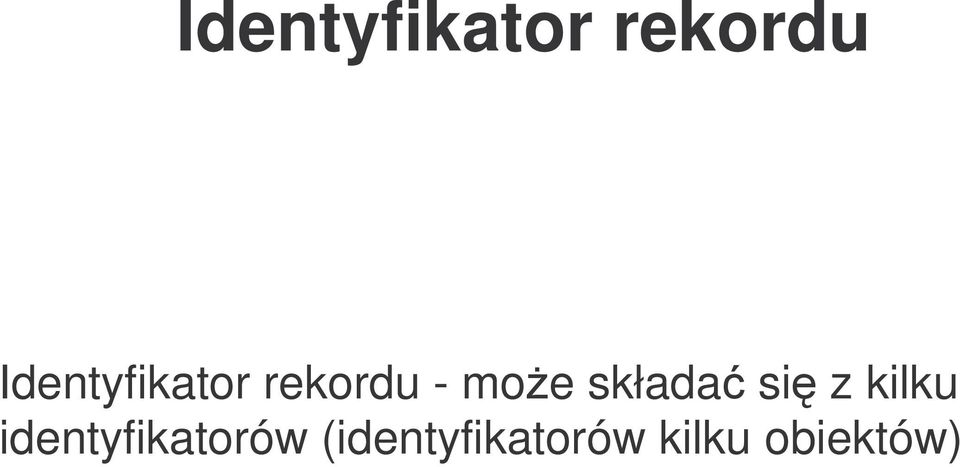 identyfikatorów