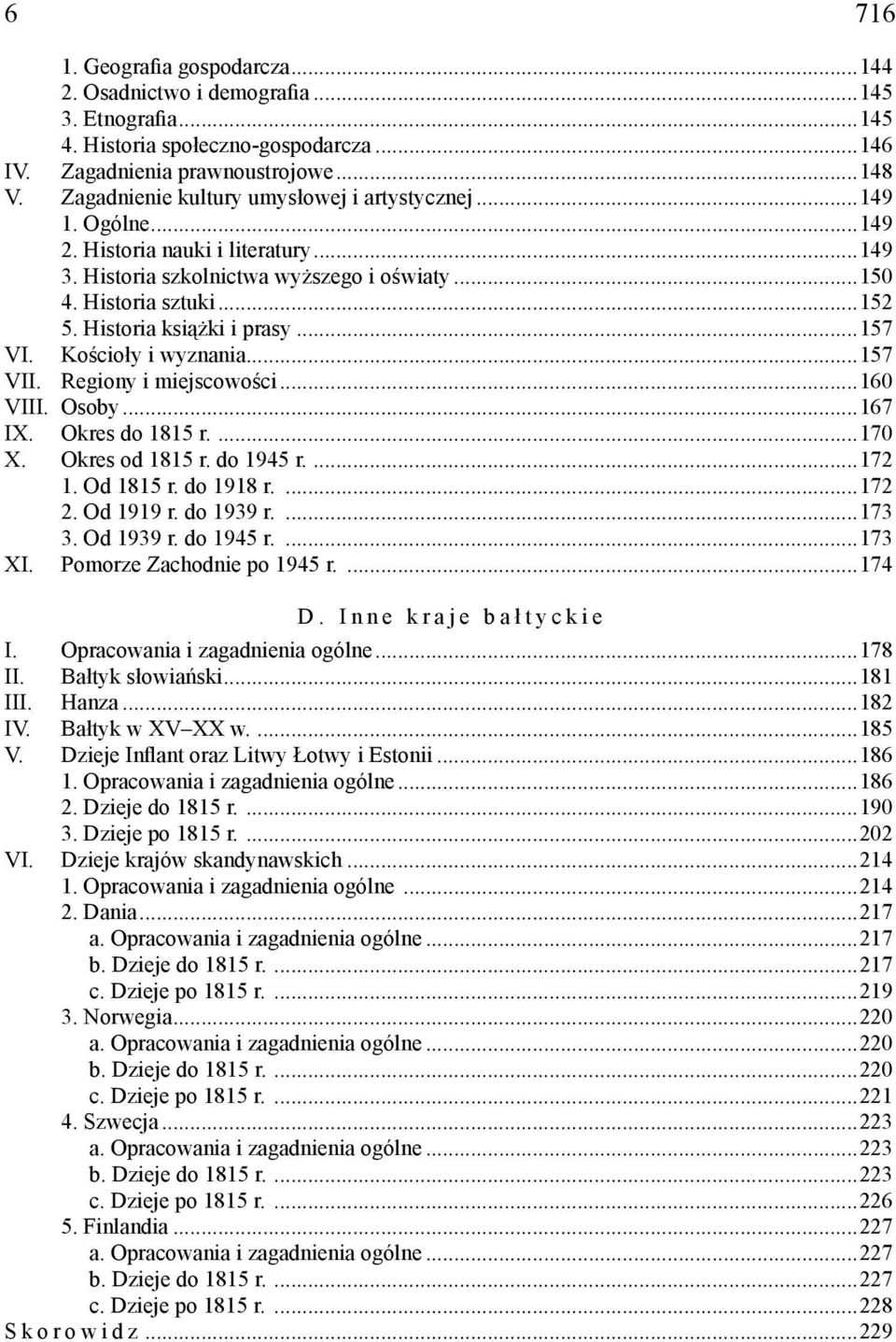 Historia książki i prasy...157 VI. Kościoły i wyznania...157 VII. Regiony i miejscowości...160 VIII. Osoby...167 IX. Okres do 1815 r....170 X. Okres od 1815 r. do 1945 r....172 1. Od 1815 r.