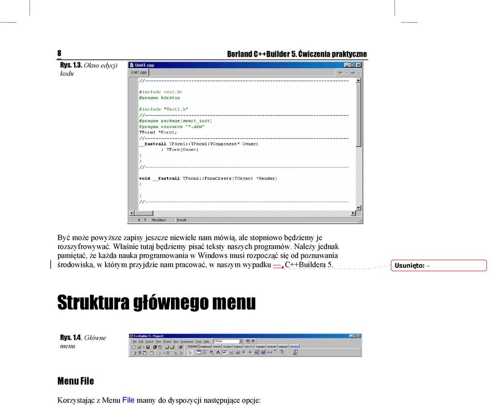 Właśnie tutaj będziemy pisać teksty naszych programów.