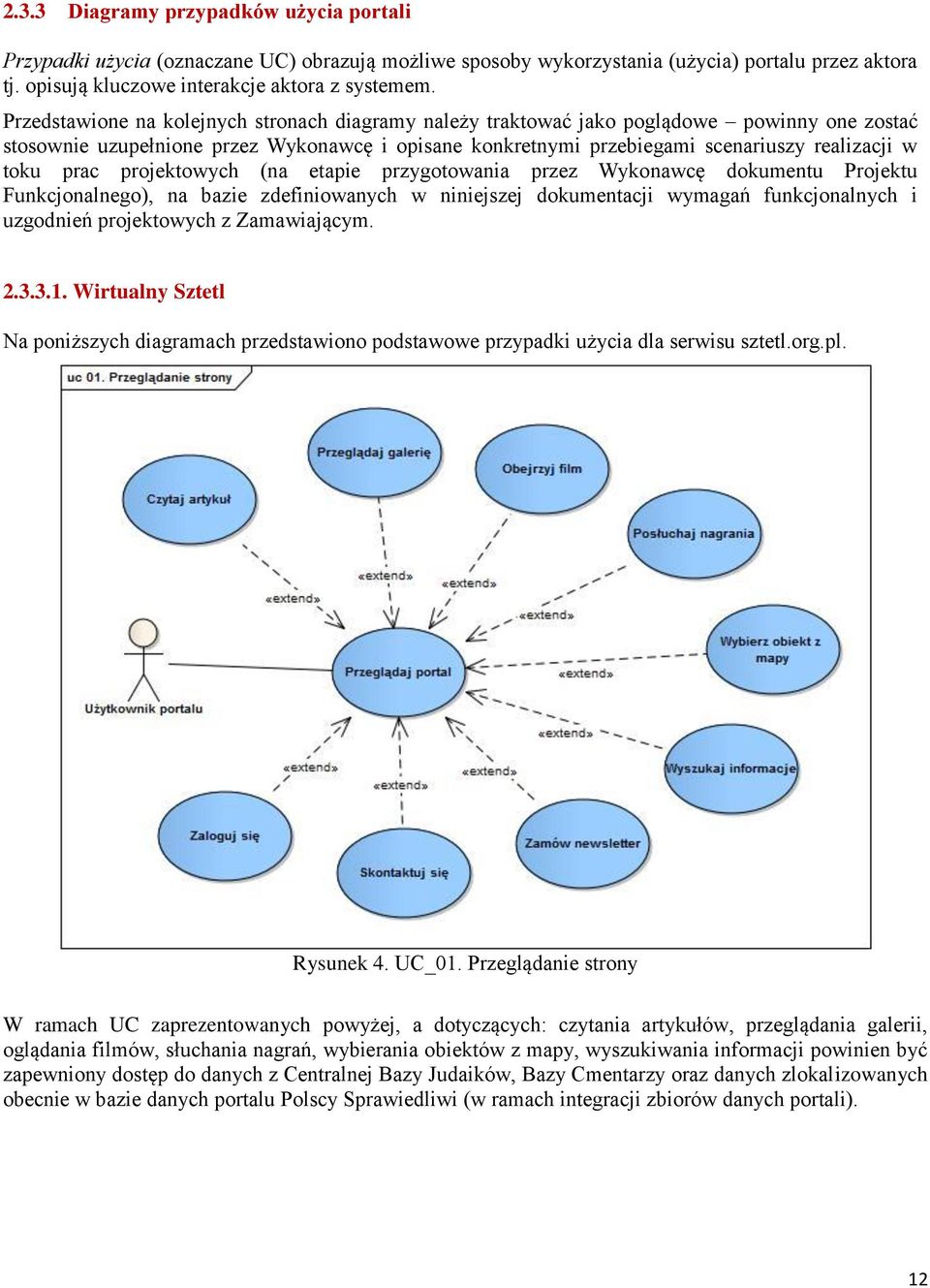 prac projektowych (na etapie przygotowania przez Wykonawcę dokumentu Projektu Funkcjonalnego), na bazie zdefiniowanych w niniejszej dokumentacji wymagań funkcjonalnych i uzgodnień projektowych z