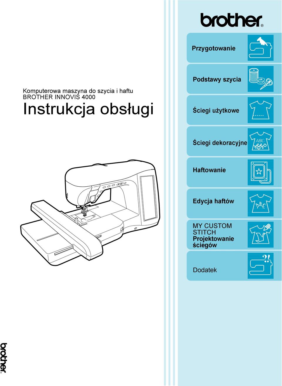 szyci Ściegi użytkowe Ściegi dekorcyjne Hftownie