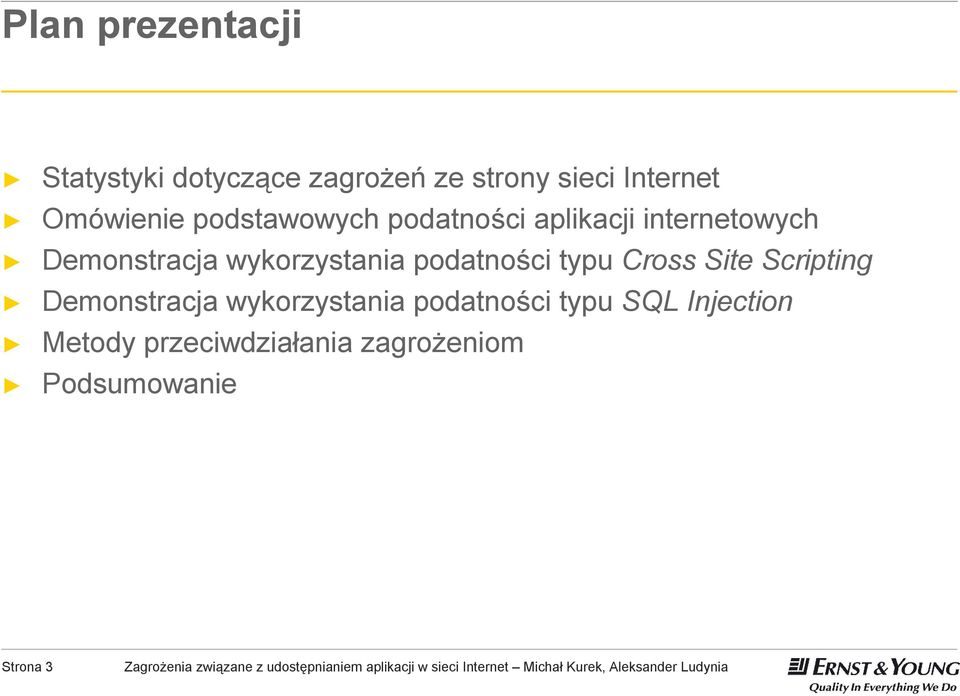 wykorzystania podatności typu Cross Site Scripting Demonstracja