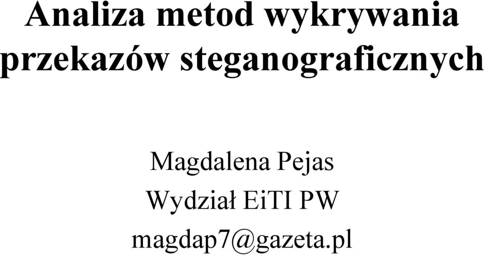 steganograficznych