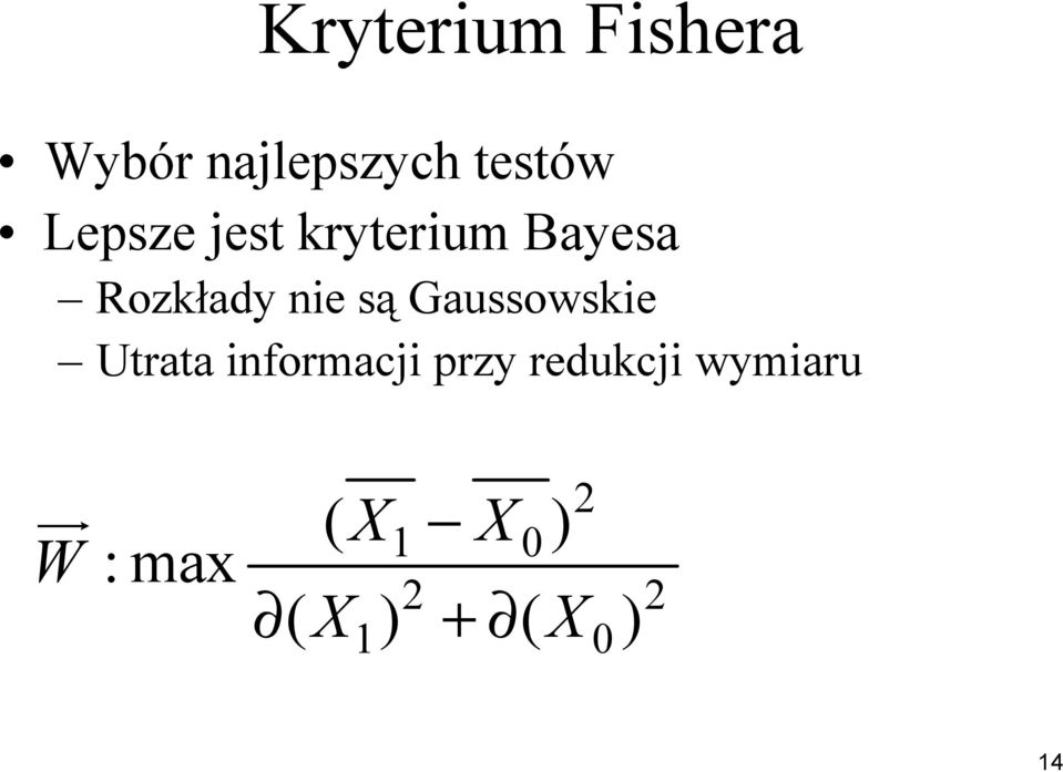 Gaussowskie Utrata informacji przy redukcji