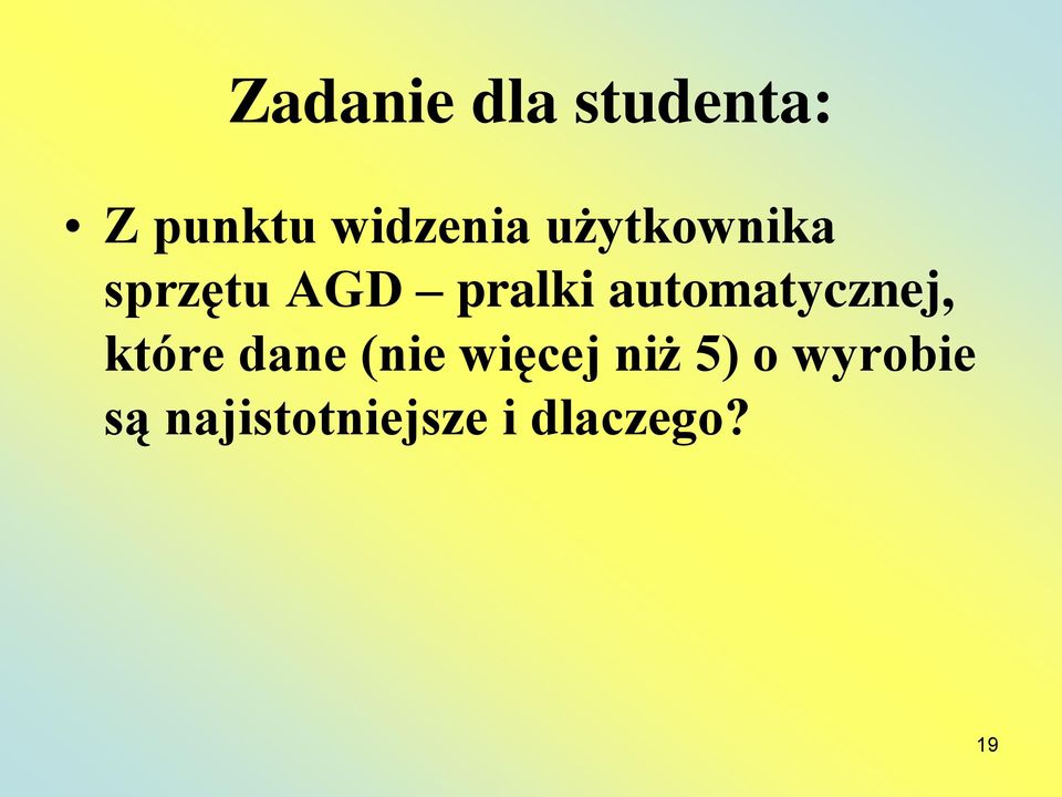 automatycznej, które dane (nie więcej