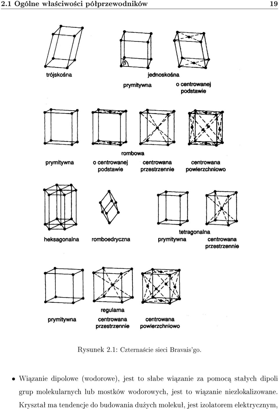 Wi zanie dipolowe (wodorowe), jest to sªabe wi zanie za pomoc staªych dipoli