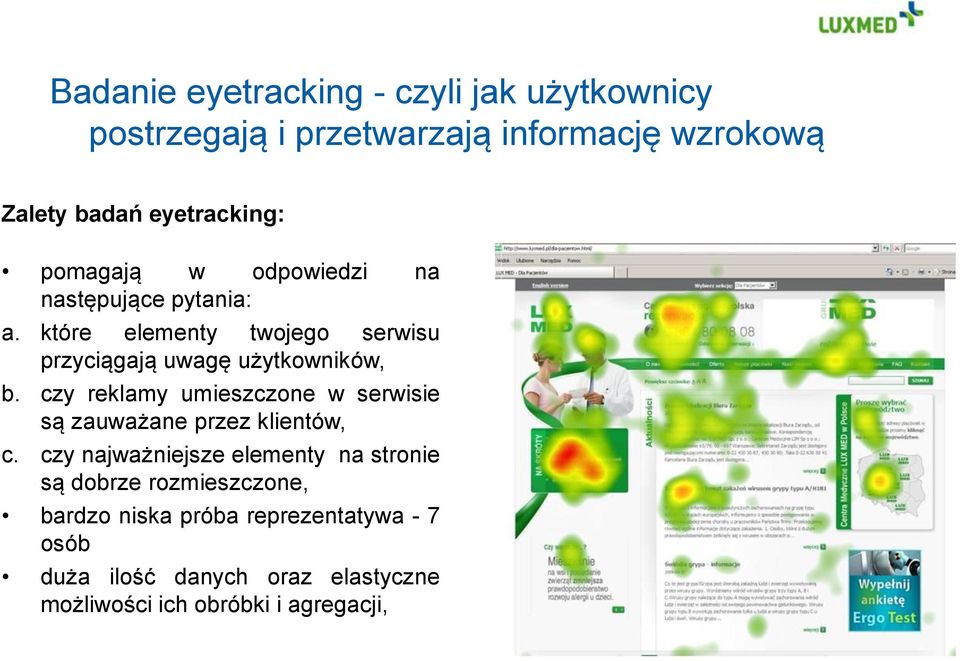 czy reklamy umieszczone w serwisie są zauważane przez klientów, c.