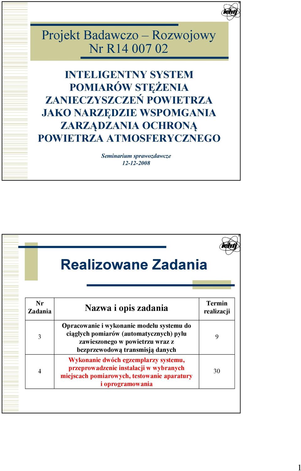 wykonanie modelu systemu do ciągłych pomiarów (automatycznych) pyłu zawieszonego w powietrzu wraz z bezprzewodową transmisją danych Wykonanie