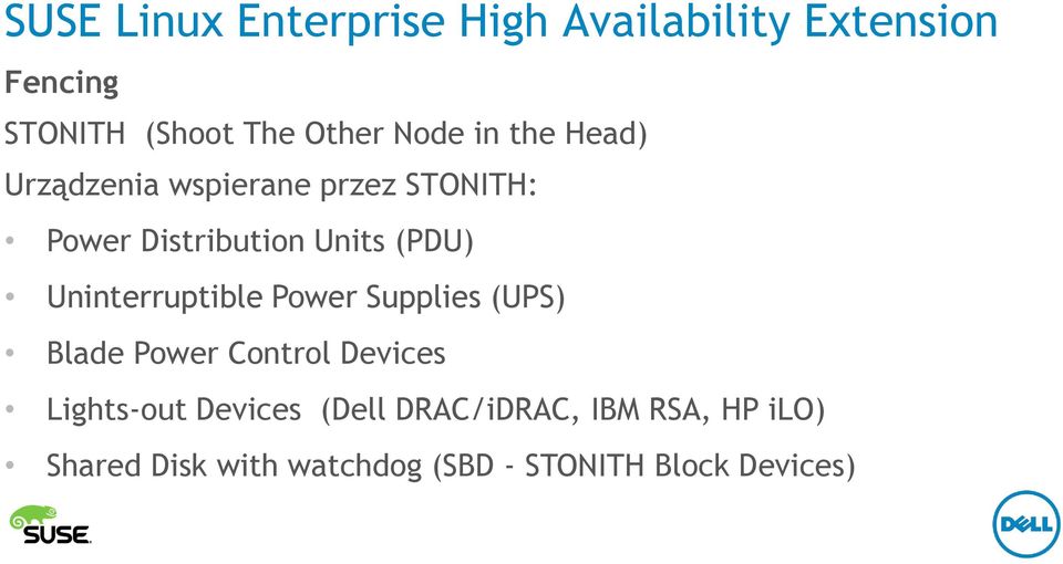 Uninterruptible Power Supplies (UPS) Blade Power Control Devices Lights-out Devices